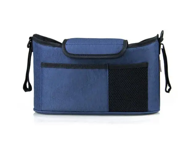 blue Детская коляска сумка Dipaer сумка для детских вещей, аксессуары для детей Органайзер Мумия сумка подвесная коляска тележка бутылка - Цвет: blue