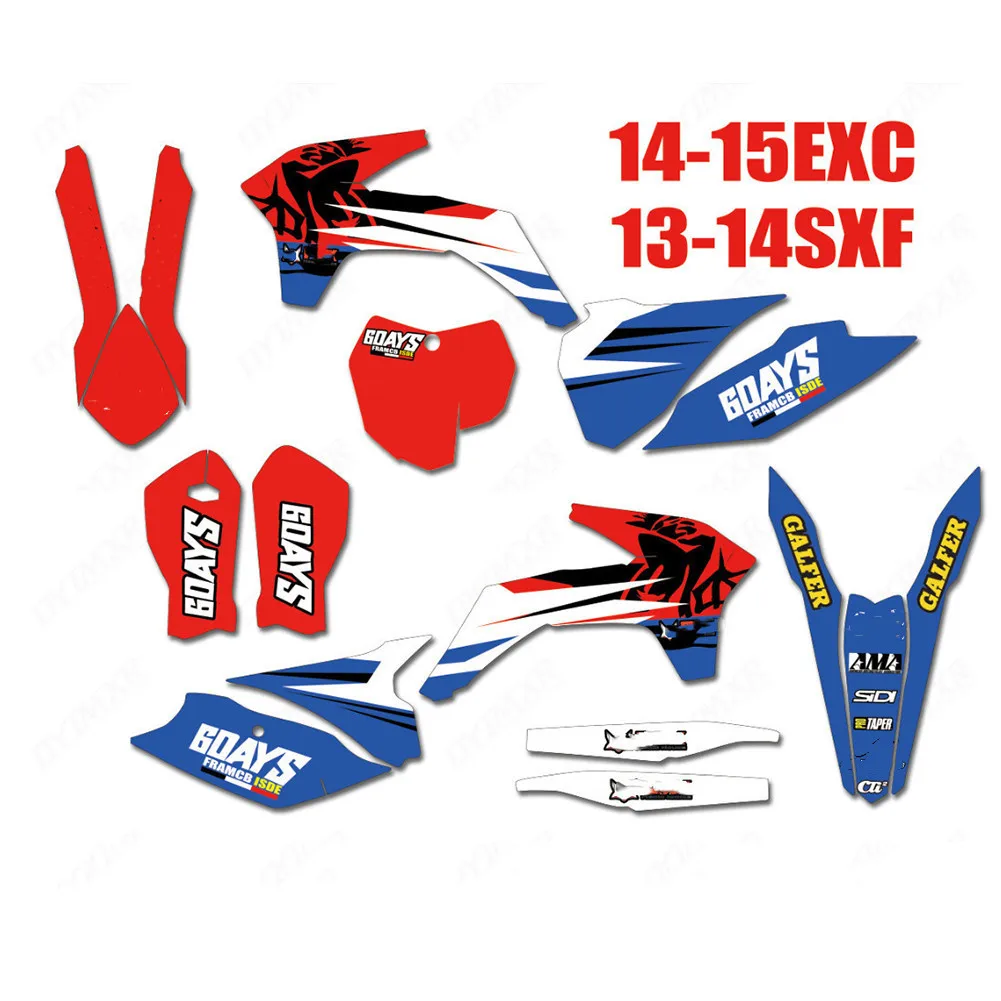 Графические Стикеры для KTM EXC EXCF XCW 2014 2015 2016 150-250 300 350 450 500 | Автомобили и мотоциклы