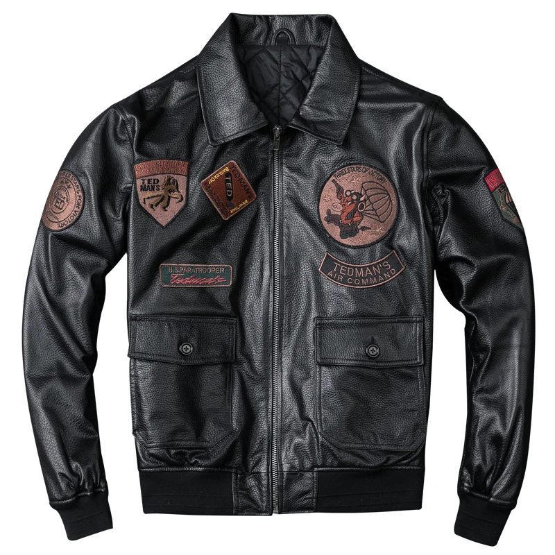 

Nice Shipping American Air Force Pilot Leather Jackets,G1 Sheepskin Genuine Leather Clothing