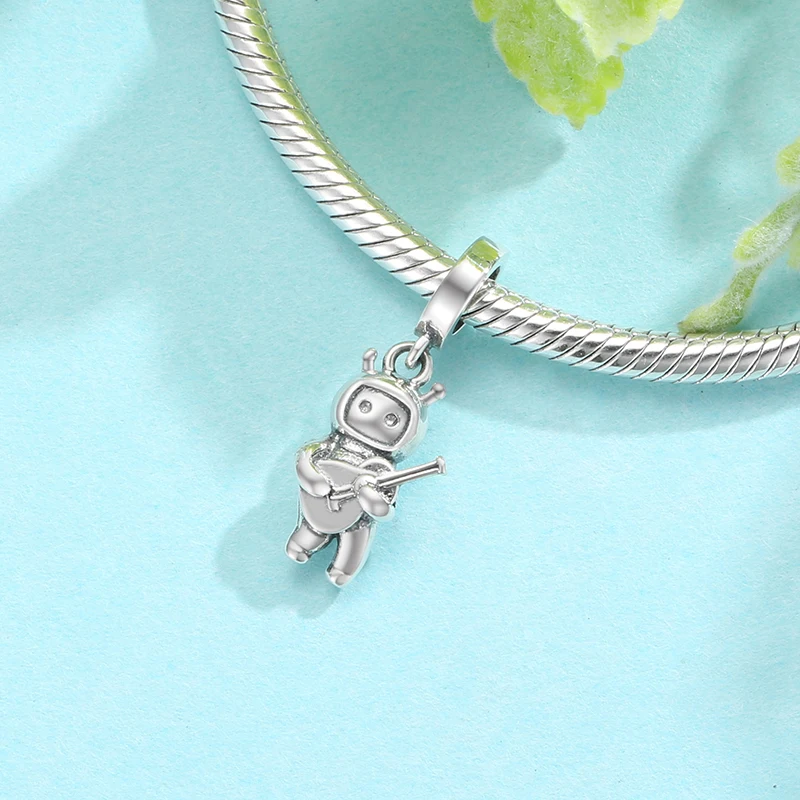 

Astronaut kid with great dreams 925 Sterling Silver Charms Pendant Fit Original European Silver 925 Bracelet DIY Fine Jewelry