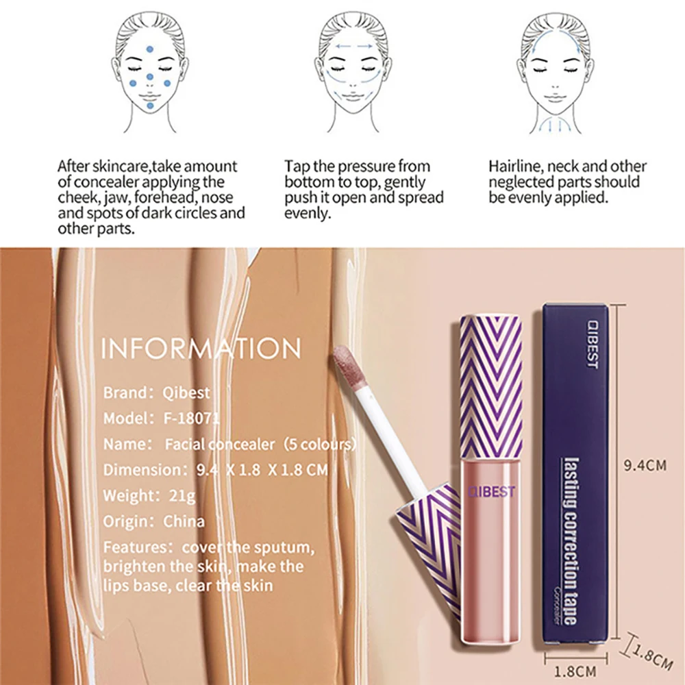 Натуральный консилер 5 цветов антиакварельный Макияж для лица восстановления