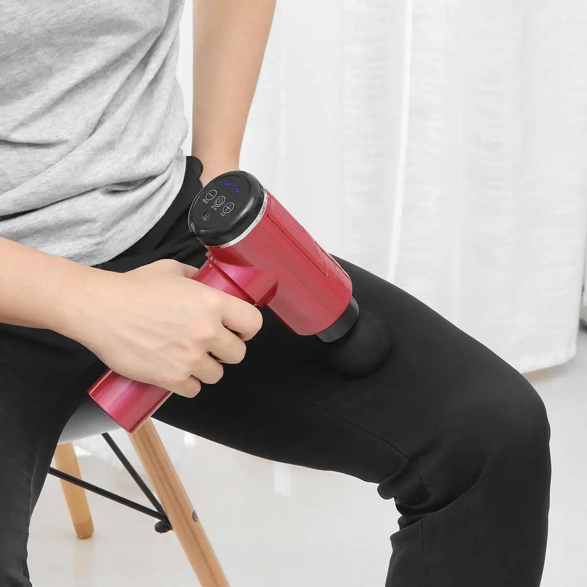 

4800r/min USB Fascia Massage Gun Electric Muscle Massager Therapy Deep Vibration Muscle Relaxation Body Slimming Machine