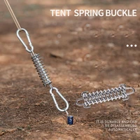 wind rope buckle anti corrosion stable 304 stainless steel tent spring hook buckle for camping wind spring buckle tent accessori