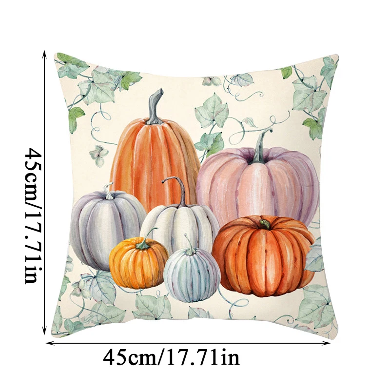 

Comfortable Pillowslip Home Supplies Cushion Cover Pillow Case Geometric Pumpkin Square Car Decor Throw Pillows Covers Green