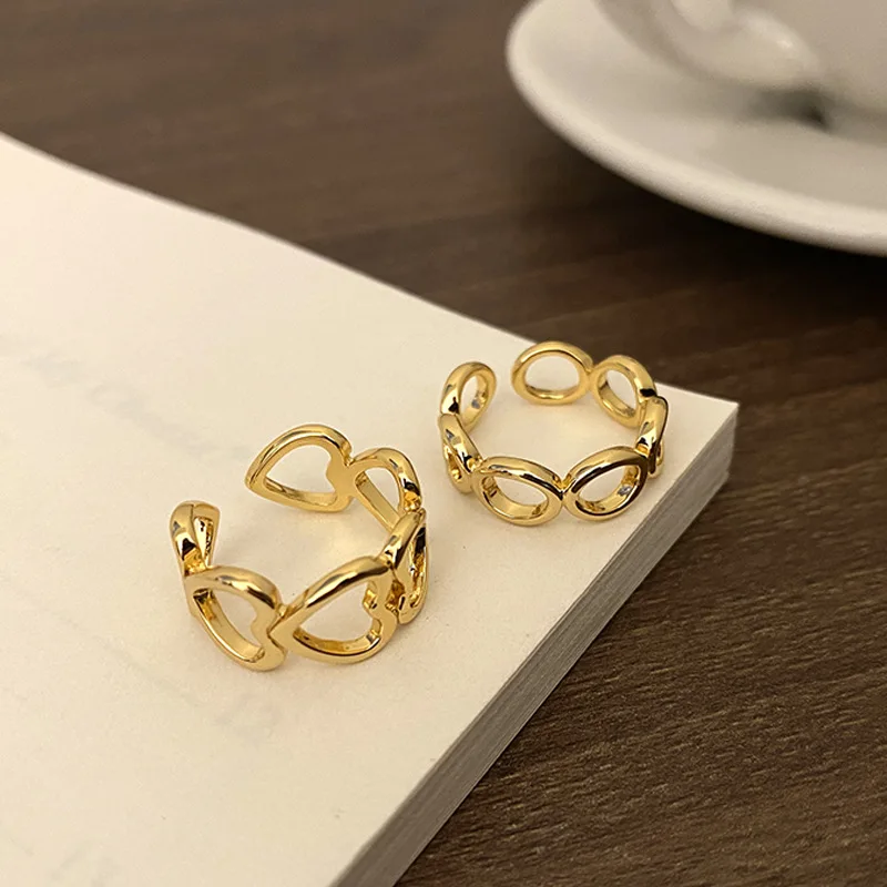 

Miuoxion Retro Geometric Circle Ring Fashion Personality Party Punk Jewelry For Women Feature Namour Charm Gift All Seasons
