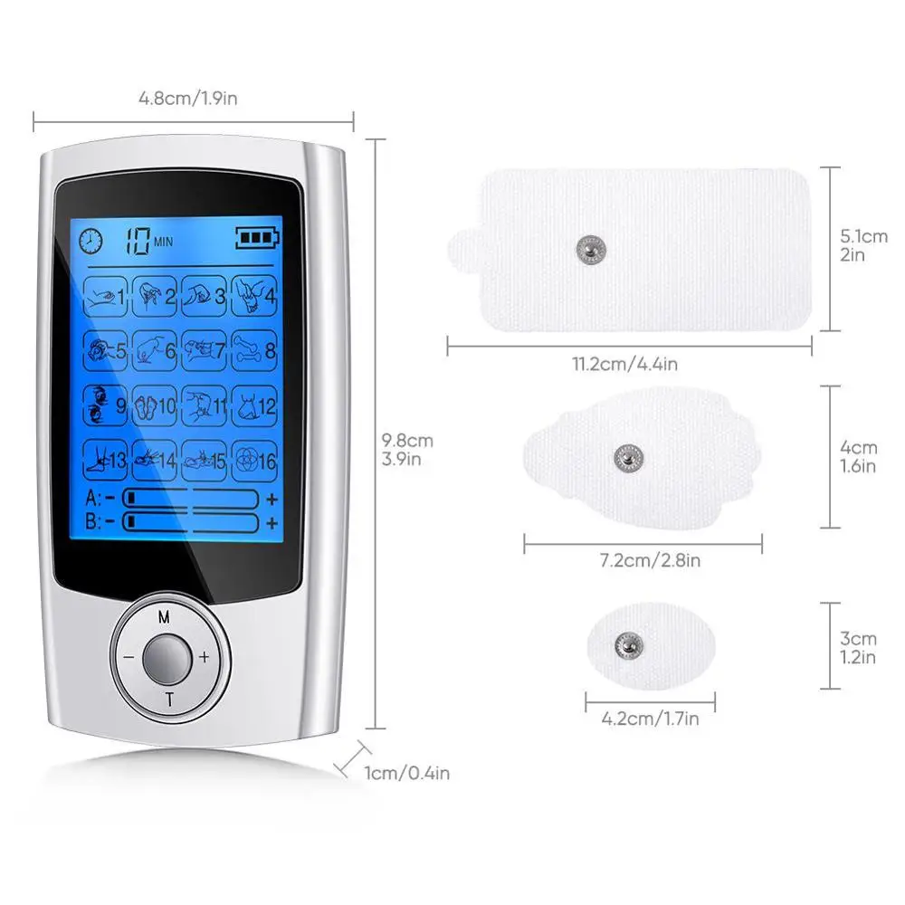 Массажер TENS EMS Электростимуляция мышц персональный электронный стимулятор