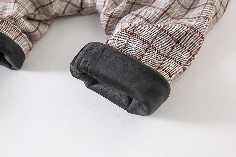 Зима 2020 модные флисовые утепленные Модные клетчатые штаны для маленьких