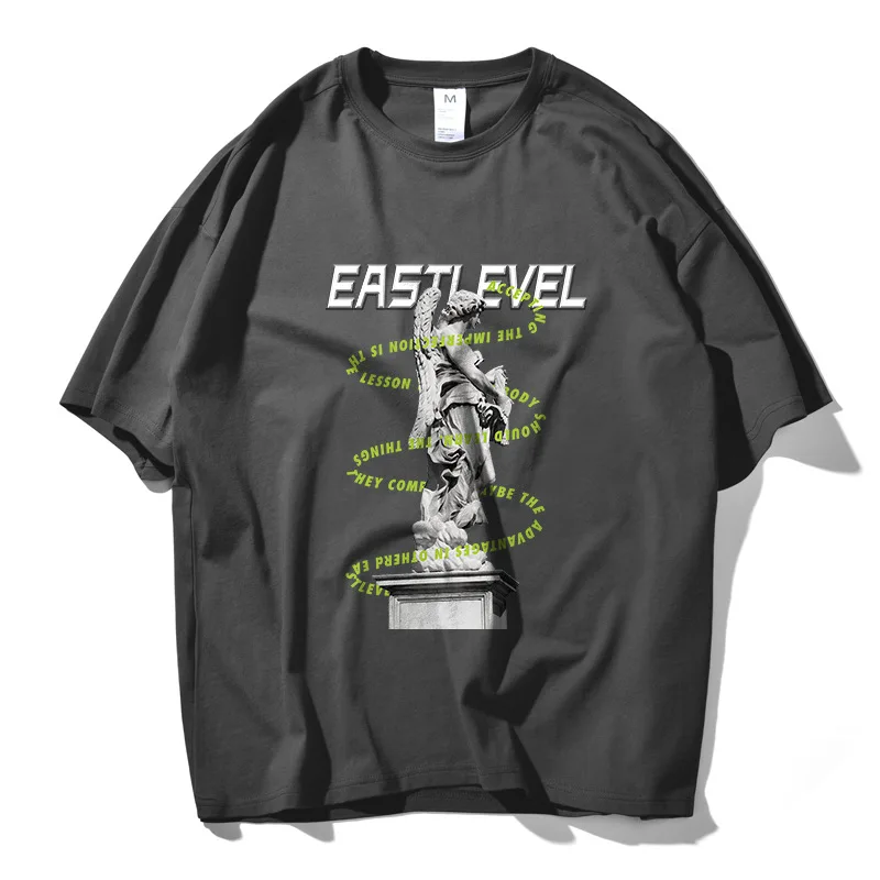 Мужская футболка из 100% хлопка высокого качества летняя модная парная с забавным