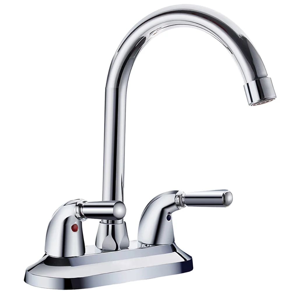 

1pc Home Hot and Cold Water Rotation for Bathroom (Steel Color)