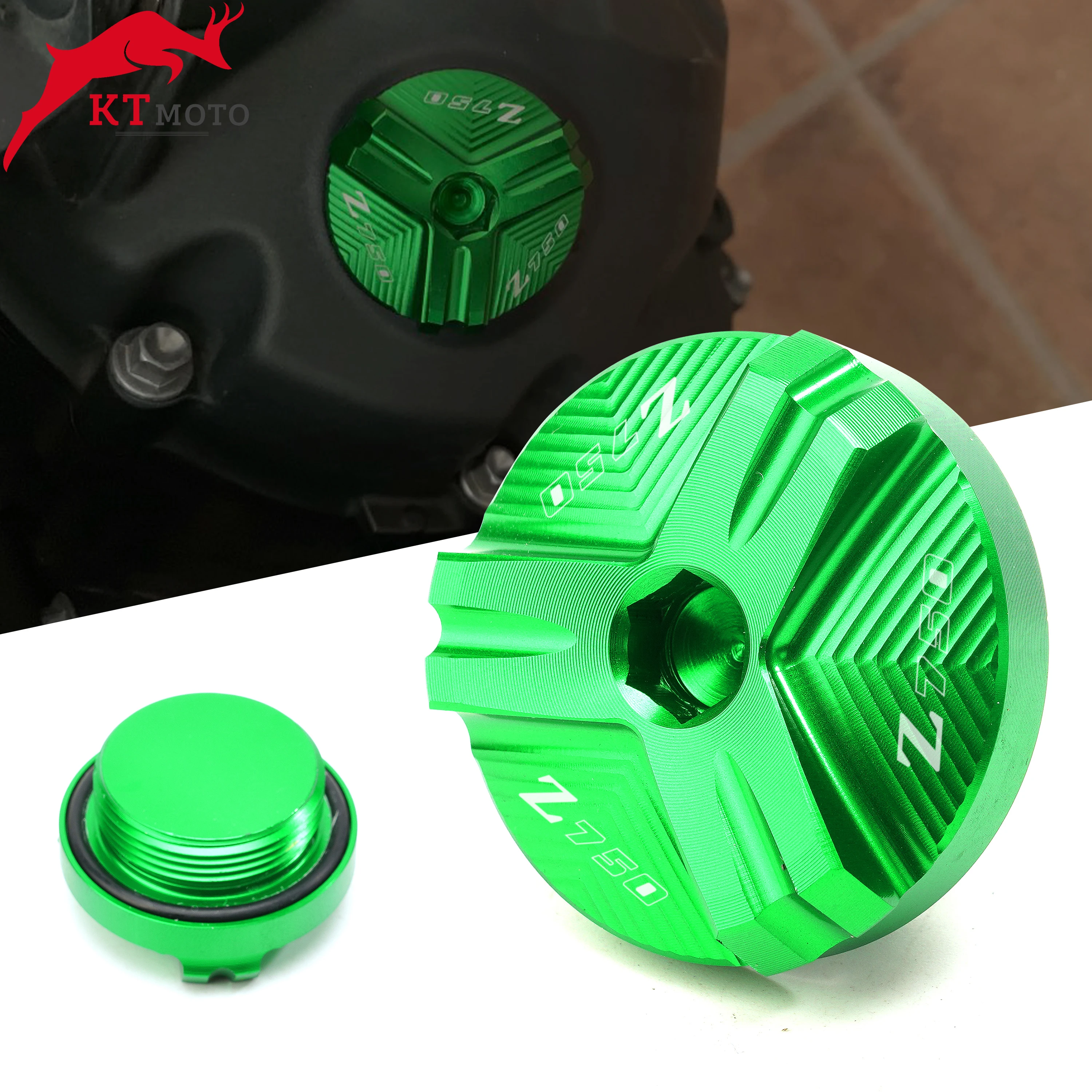 

Аксессуары для мотоциклов KAWASAKI Z750/S Z 750 2004-2012 2011, крышка сливной пробки двигателя с логотипом «Z750», Крышка Масляного наполнителя
