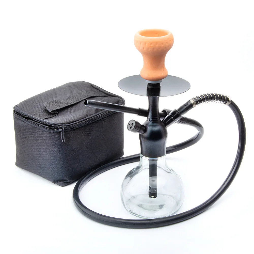 

Glass Hookah Chicha Shisha Pipe Cachimba Pipa Narguile Completo Nargila Sisha Waterpijp with Black Bag Smoke Accessories