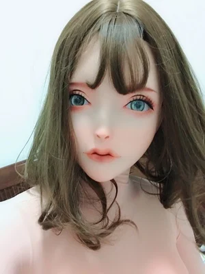 

(LiLi Mask-31) Sweet Girl Resin Half Head Customize Cosplay Japanese Role Play Anime Silicone Kigurumi Mask Crossdresser Doll