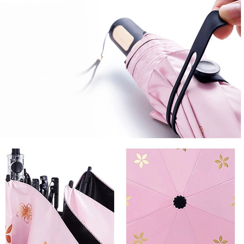 New Fashion Umbrella Rain Adult High Quality Hot Stamping Windproof Folding Double Layer Sun Protection Parasol | Дом и сад