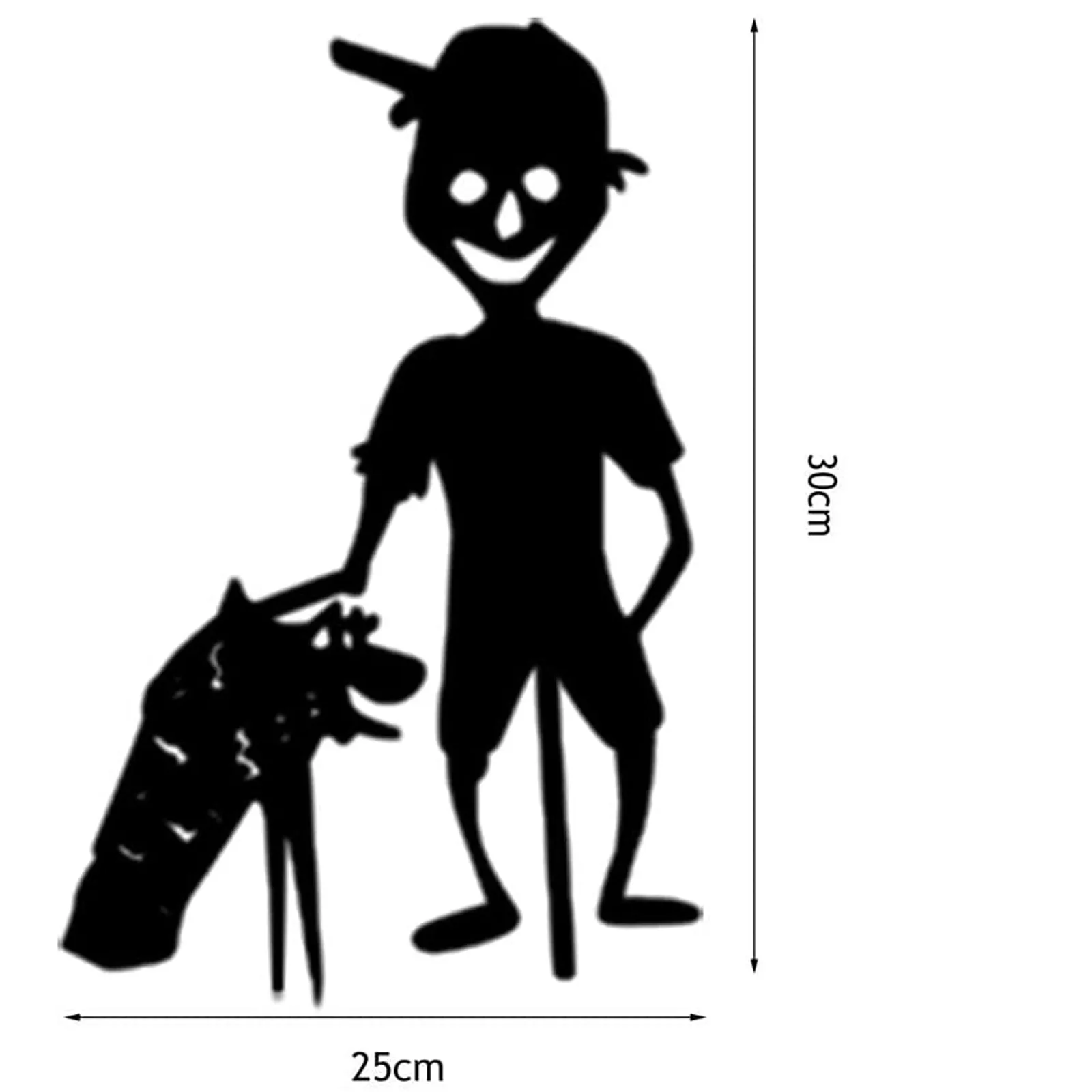 

Little Devil Garden Pile Metal Scare Children Silhouette Garden Metal Decoration