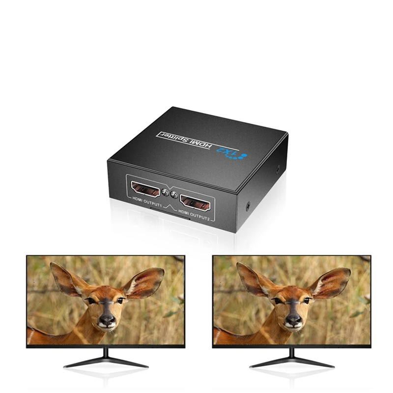 IG HDMI сплиттер 1X2 1080P HD видео с экраном Поддержка 3D HDMI1X2 Switcher для HDTV STB DVD и проектора