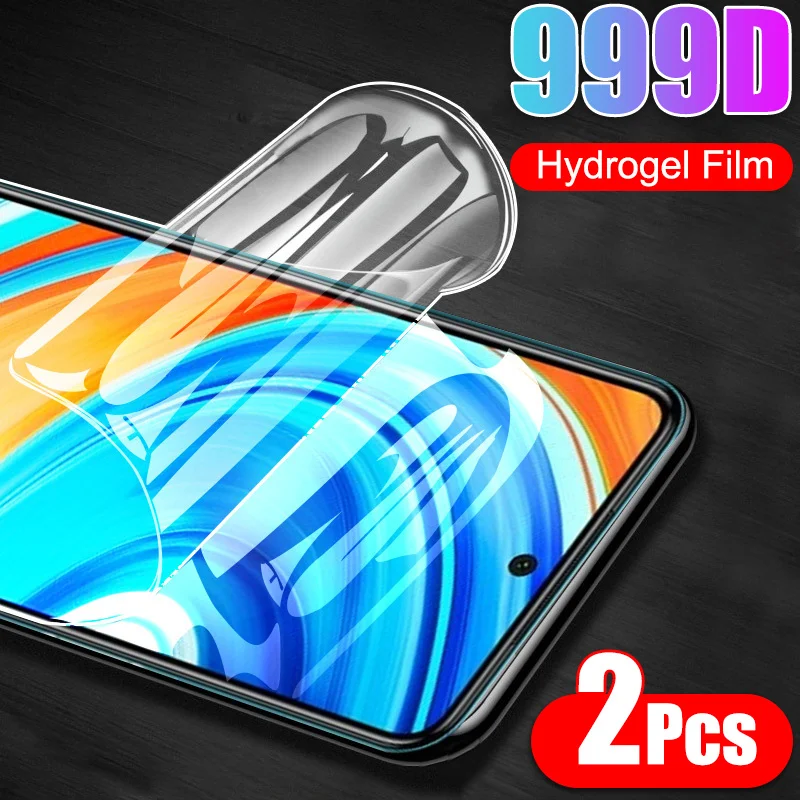 Гидрогелевая Защитная пленка 2 шт. не стекло для Xiaomi Redmi Note 8 7 9 Pro Max 9S 8T полное
