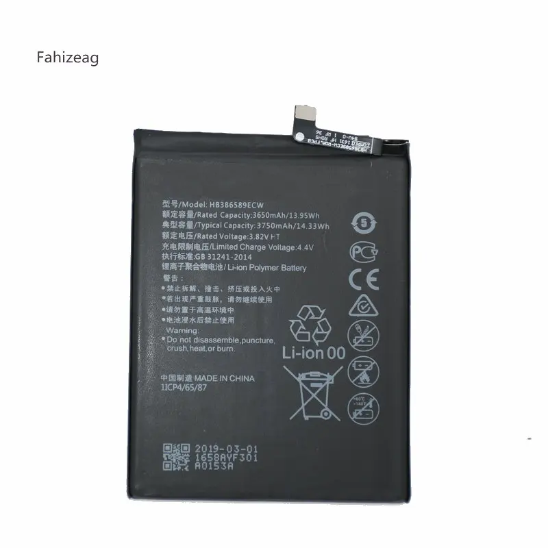 Fahizeag HB386589ECW Замена для HUAWEI P10 plus mate 20 Lite/SNE LX1/SNE LX2/SNE LX3/SNE L23/SNE L01 батарея|Аккумуляторы