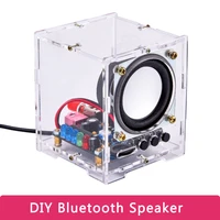 diy bluetooth speaker box kit with mini amplifier acrylic shell computer audio electronic components mobile phone spaker