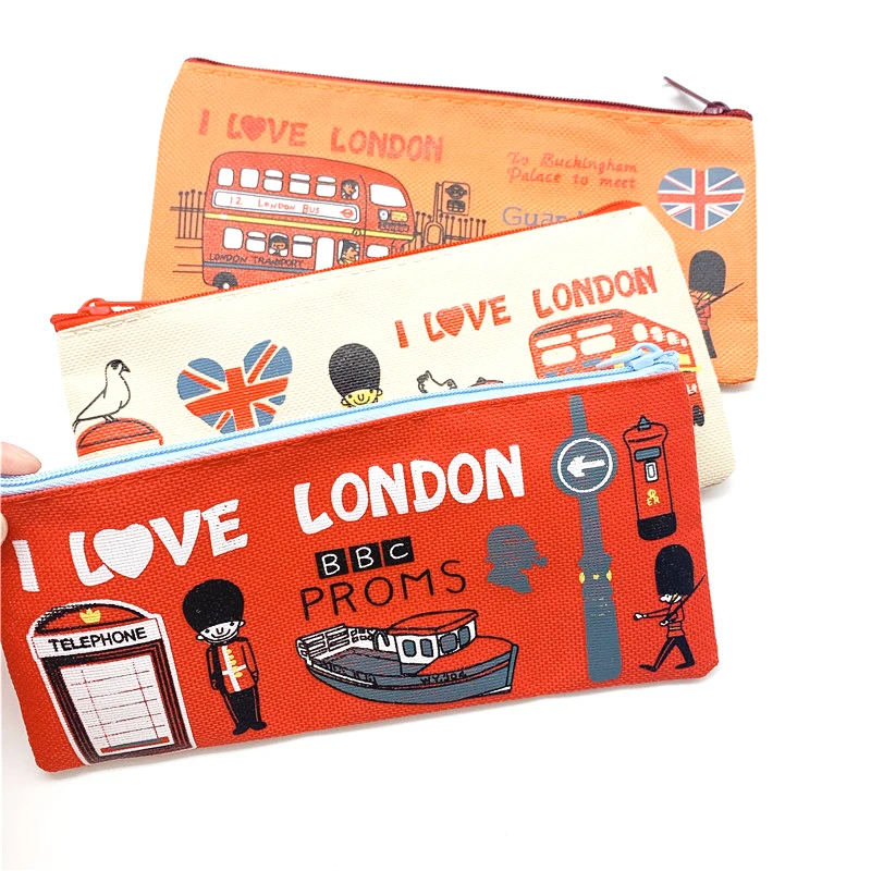 1 шт./лот винтажная мультяшная сумка для ручек Leng Dun в стиле студентов четыре