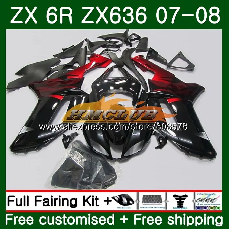 

Средства ухода за кожей для KAWASAKI NINJA ZX 6R 6 R 600CC ZX636 2007 2008 32CL. 68 ZX600 ZX-636 ZX-6R 07 08 ZX 636 ZX6R 07 08 красный пламя обтекатель