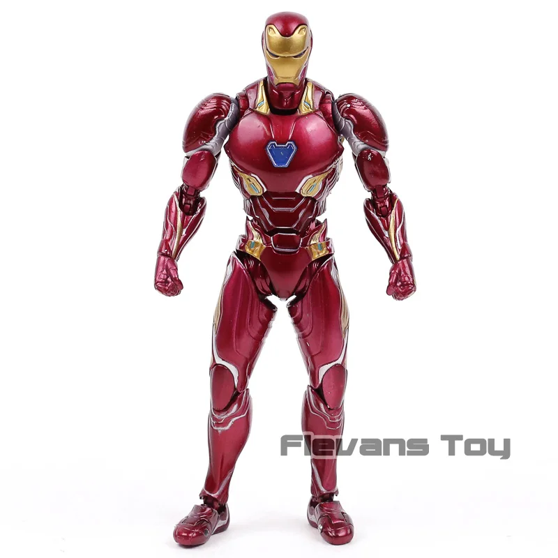 SHF Железный человек МК 50 Mark XLX ПВХ движущаяся фигурка Коллекционная модель