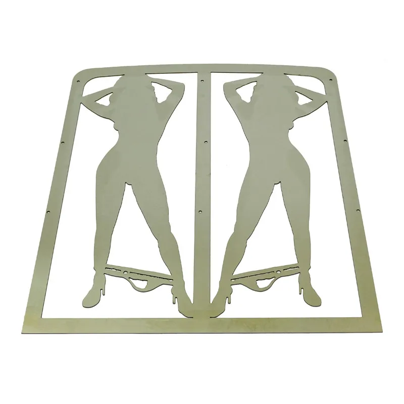 Сексуальная девушка передний радиатор водяной охладитель решетка сетка