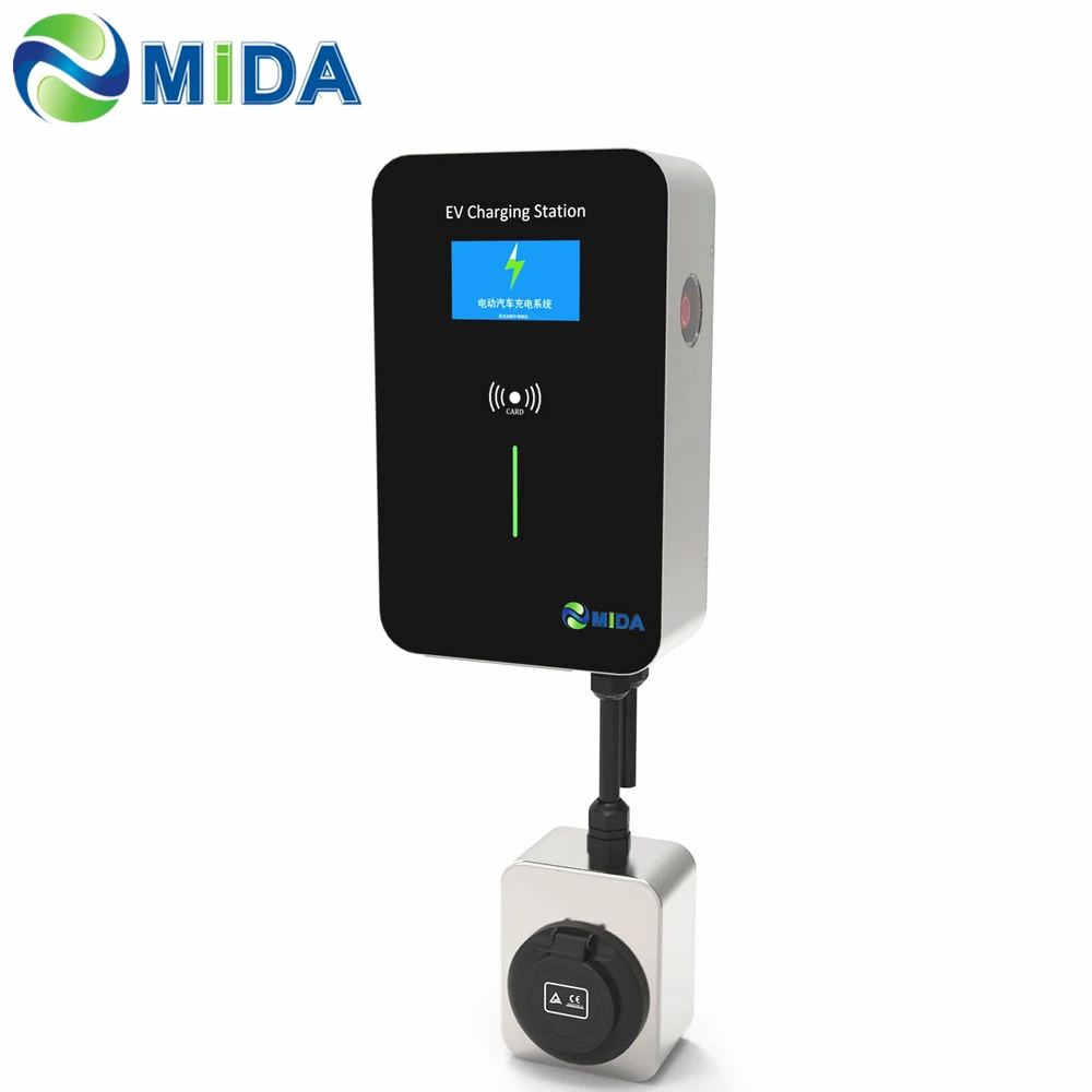 32Amp 7.2KW EV зарядная станция с B Type RCD EVSE Wallbox IEC62196 2 розетка для электромобилей |