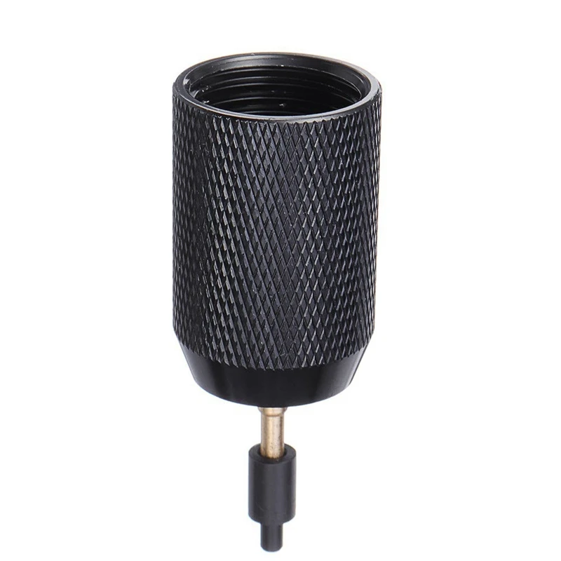 

Black Co2 Refillable Needle Charger Adapter Air Soft Refill Charger Adapter Cartridges