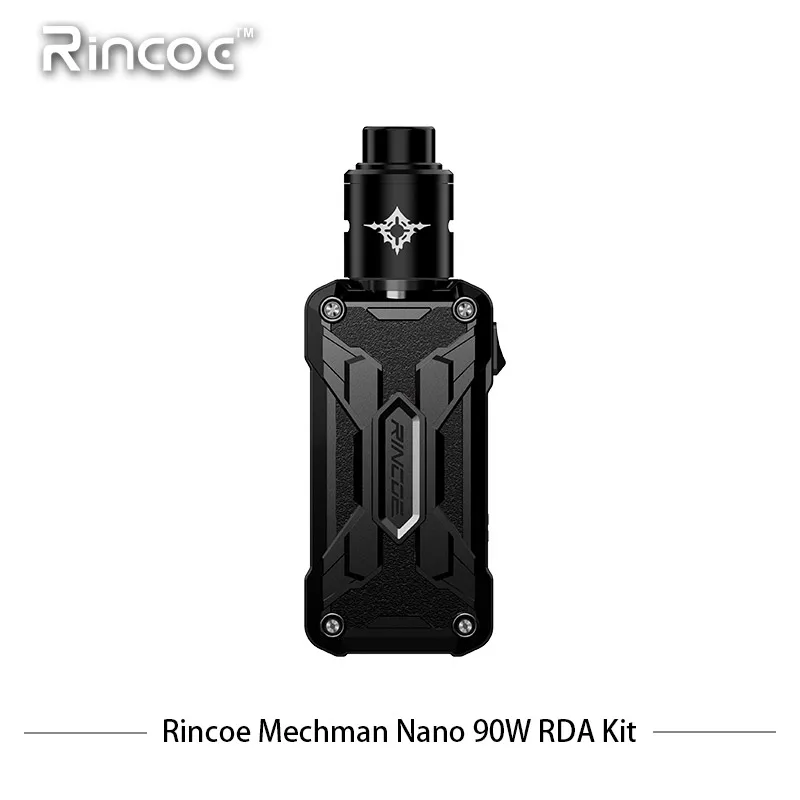 Оригинальный Rincoe Mechman коробка mod Nano RDA комплект Электронная сигарета с 90 Вт Выход