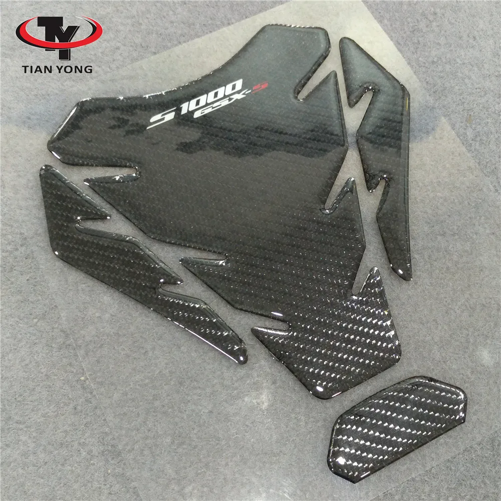 

Для Suzuki GSX-S1000 1000 1000F S1000 Tank pad 3D Смола черный углерод пайка декоративная защита