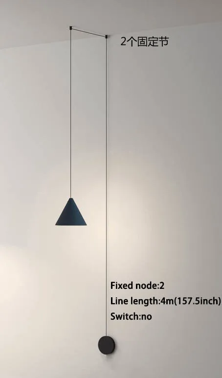 Cord Line настенный светильник DIY Nordic подвесной для Гостиная Спальня прикроватный