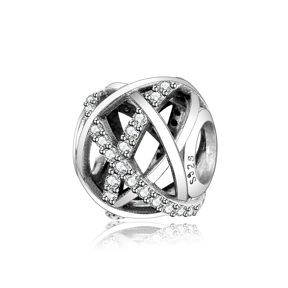 Бусина Шарм Галактика из серебра 2018 пробы для браслетов и ожерелий|Бусины| |