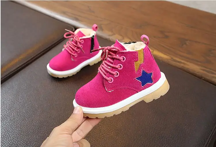 COZULMA Winter Baby Boys And Girls Shoes Boots Kids Fashion Snow Boots Children Warm Plush Cotton Thick Soft Shoes for 1-8 Years
