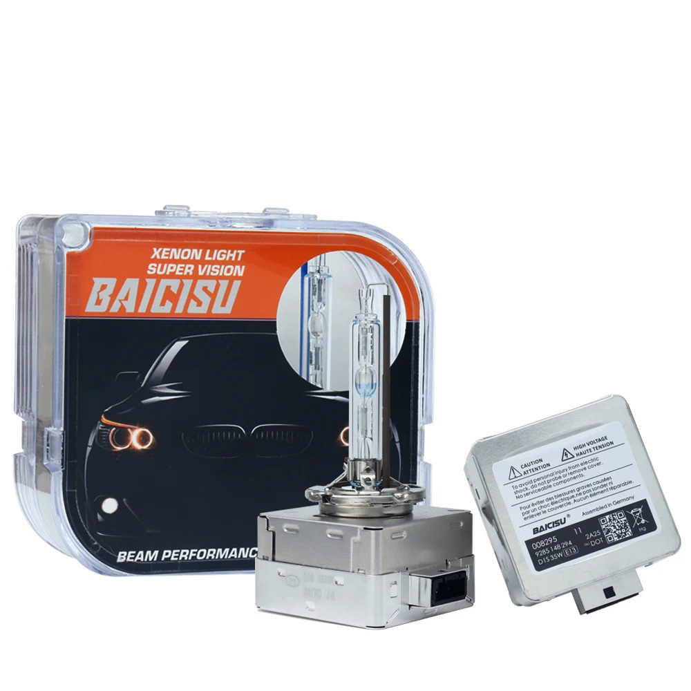 

BAICISU оригинальная ксеноновая лампа высокого качества D1S D2S D4S D3S холодный белый 6500K5500K4500K HID для высокоинтенсивной разрядной фары