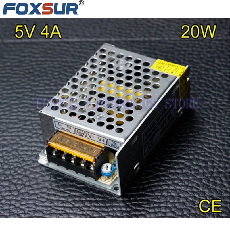 Высококачественный адаптер питания 5 в 4 а 20 Вт фотоадаптер для промышленного оборудования со светодиодным