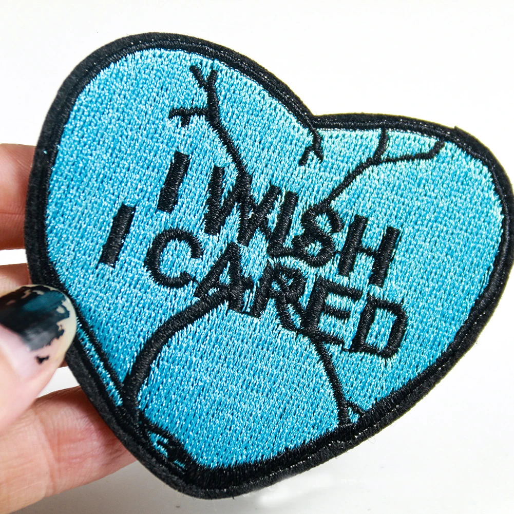 Молодежный тканевый значок с вышивкой в форме сердца украшения для обуви одежды