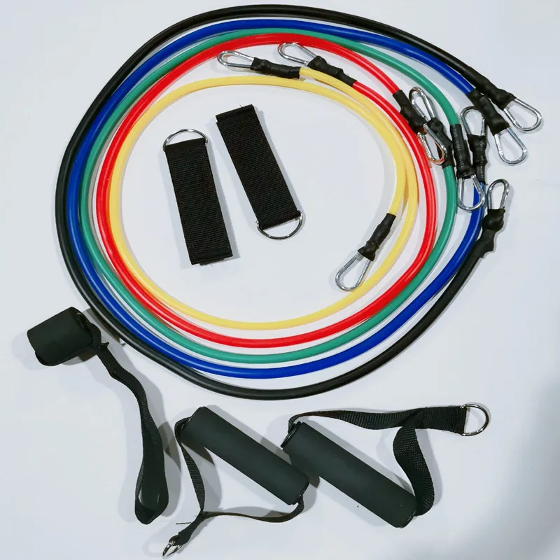 Латексные Эспандеры эластичные ленты для кроссфита фитнеса йоги с сумкой