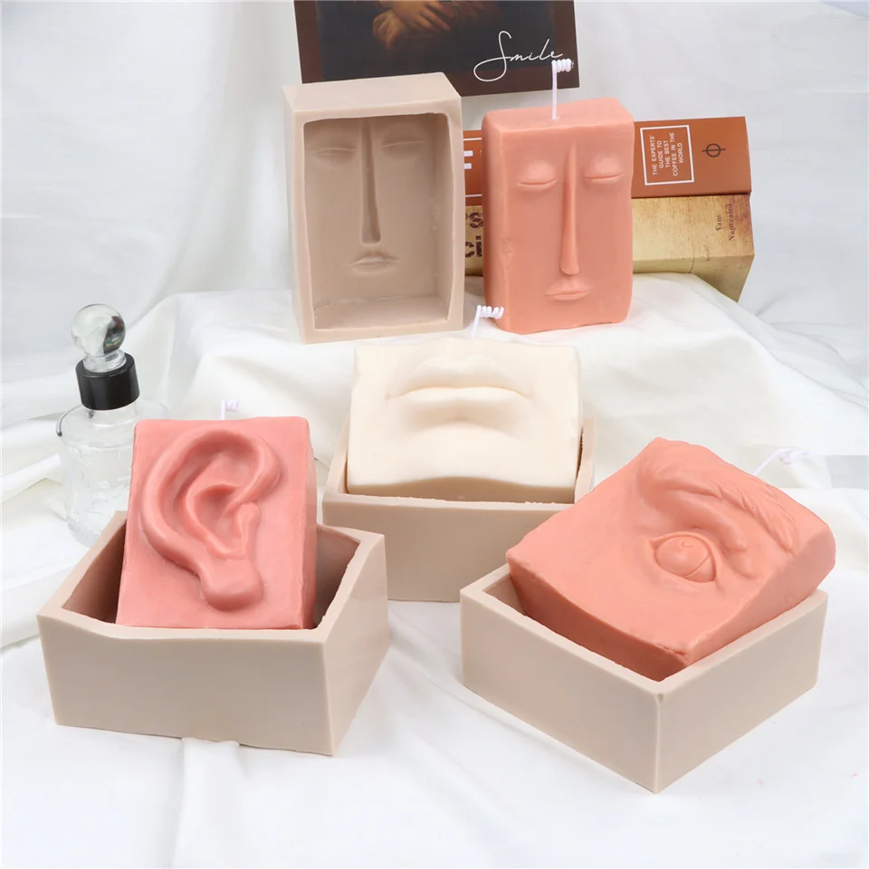 Тела туловища Форма лампы в форме свечи формы силиконовые кривой человека пресс