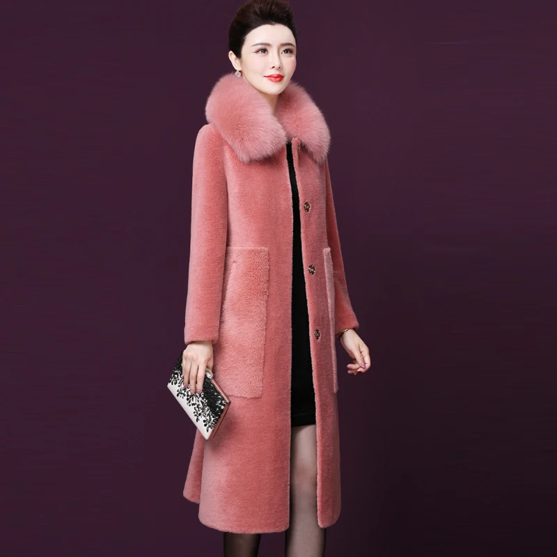 2019 зимняя Осенняя Женская одежда женское плотное теплое длинное пальто из