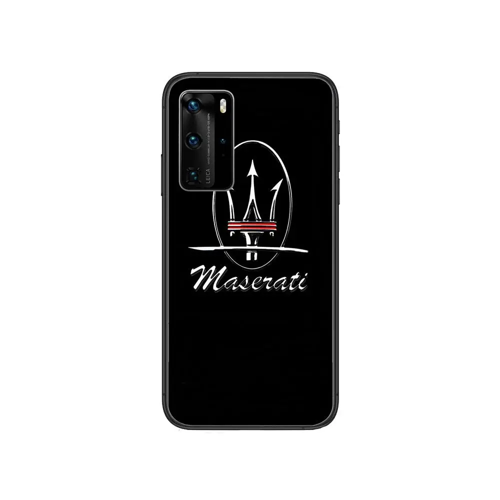 

HD-Maserati Clear Phone Case For Huawei Honor 20 10 9 8A 7 5T X Pro Lite 5G Black Etui Coque Hoesjes Comic Fash