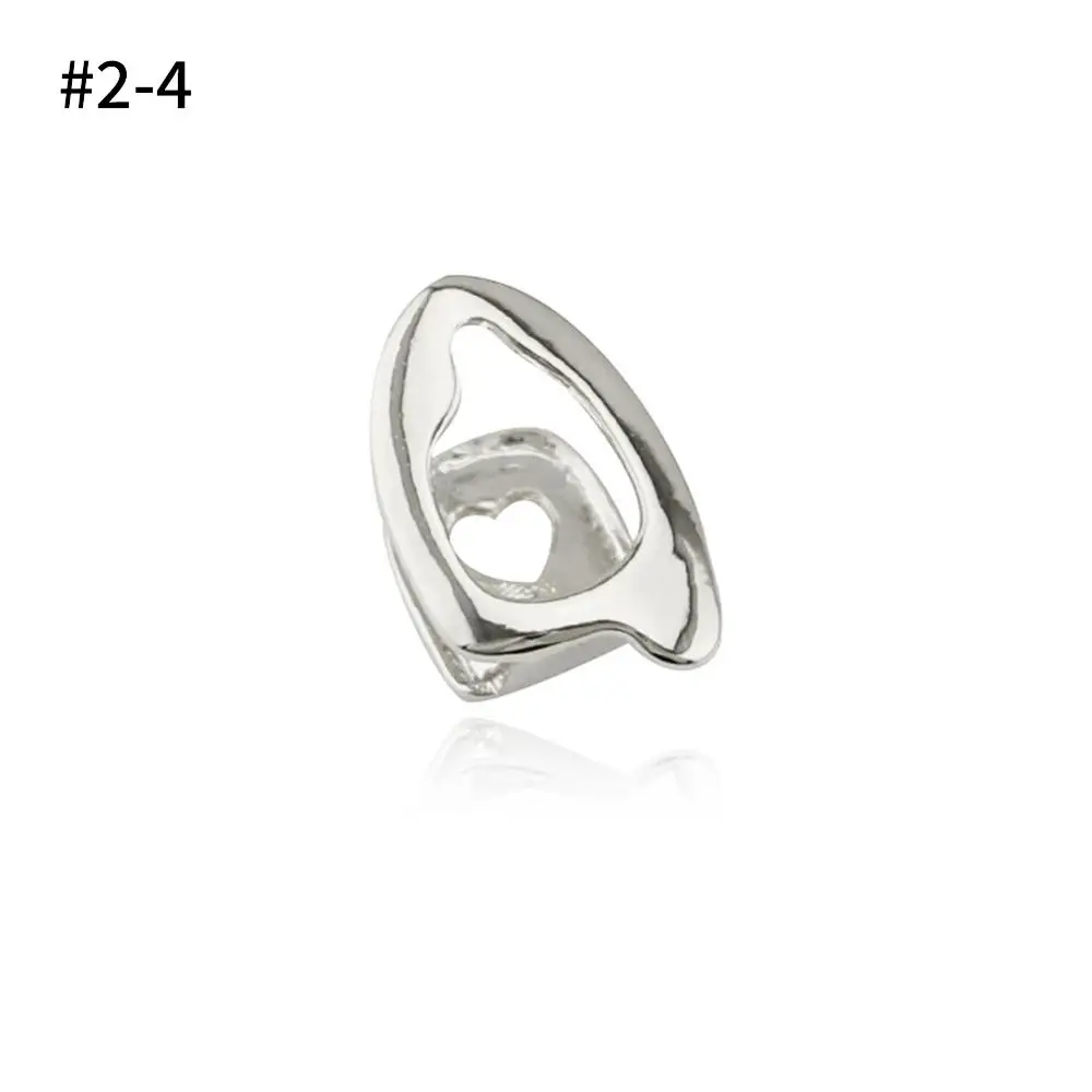 Punk Gold Silver Teeth Grillz Top Bottom Grills Dental Mouth Teeth Caps Cosplay Party Tooth Rapper Jewelry Gift Hip Hop - Окраска металла: silver4