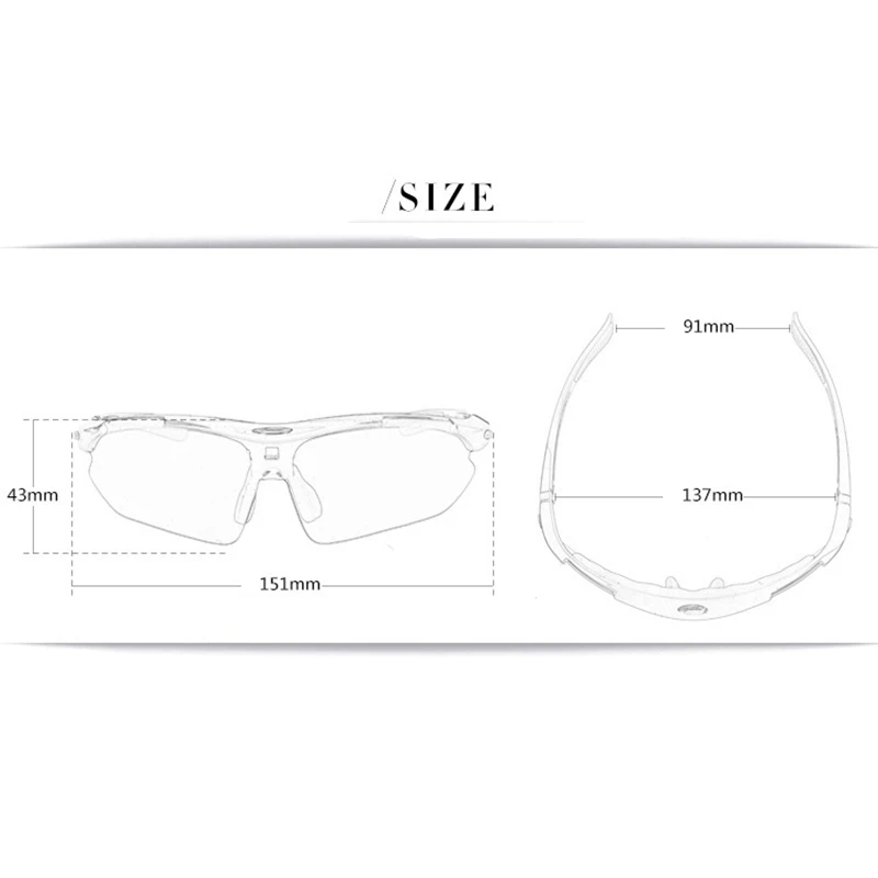 Поляризованные велосипедные солнцезащитные очки с 5 линзами спортивные для