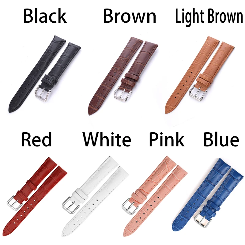 High Quality 12 14 16 18 20 22mm Watch Strap Genuine Band Accessories Leather Belt Watchbands | Наручные часы