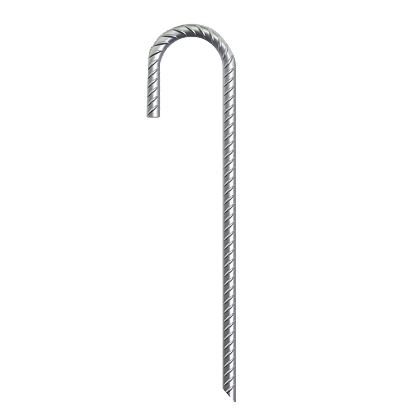 

4pcs Canopy Heavy Duty Strong J Hook Galvanized Iron Camping Pegs Fixing Anchor Tent Stake Outdoor Trampoline Anti Slip Garden