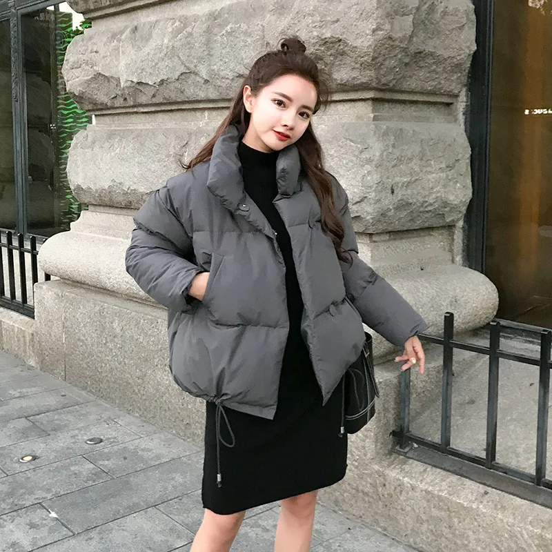 

Short cotton padded women's winter 2020 new Korean version of loose clothing for students thicken small cotton padded
