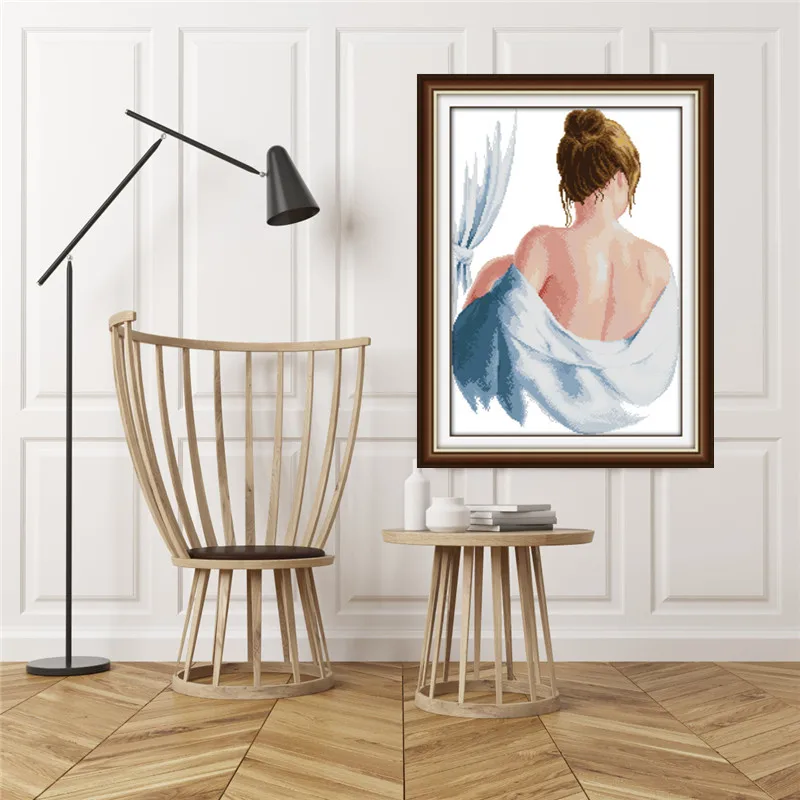 Купальный комплект для вышивки крестом с китайским принтом распродажа наборы