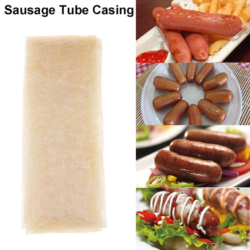 

34mmx2.5m Edible Sausage Casings Packaging Pork Intestine For Sausage Tube Casing for Sausage Hot Dog Hamburger Sausage Tools