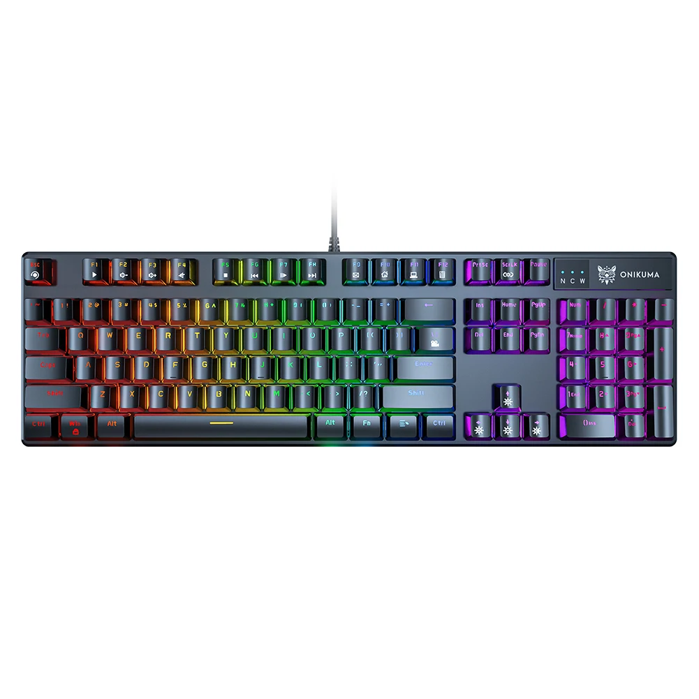 

Игровая механическая клавиатура RGB, проводная клавиатура с подсветкой 104 клавиш, игровая клавиатура для дома и офиса, аксессуары для ПК и ноу...