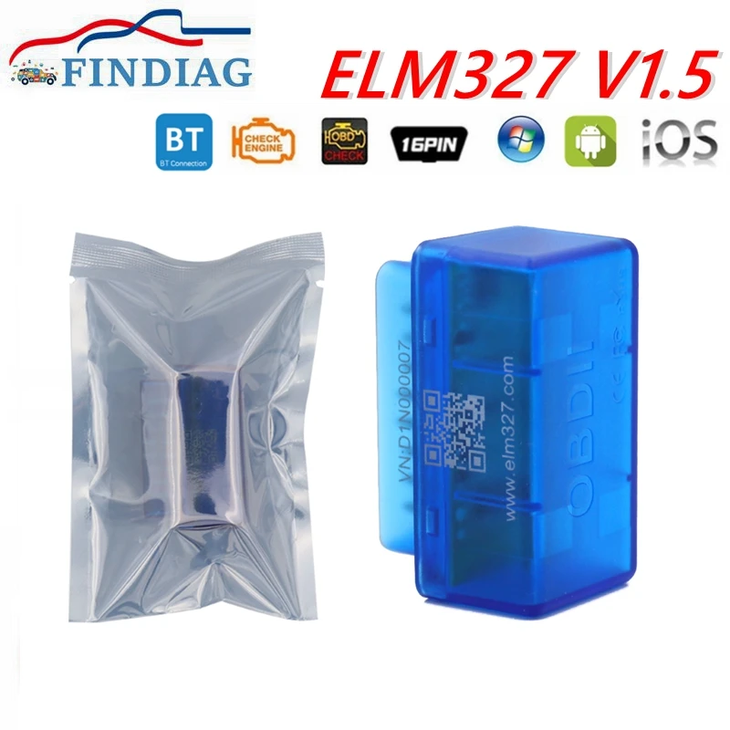Диагностический Интерфейс V1.5 ELM327 Bluetooth BT 4 0 для IOS Android Windows OBD2 ELM 327 считыватель