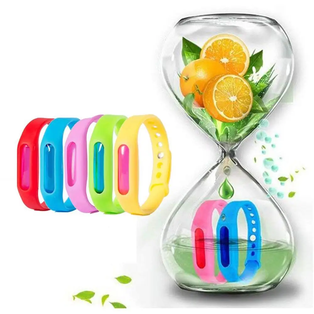 1/2/5/10 шт. репеллент от комаров с пряжкой летний детский браслет случайный цвет
